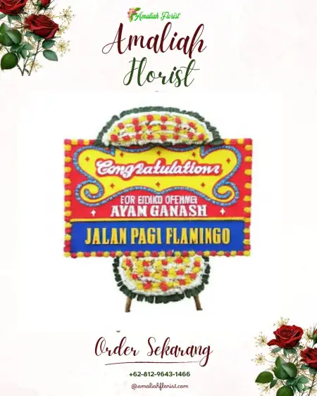 Sewa Papan Bunga Muara Saling